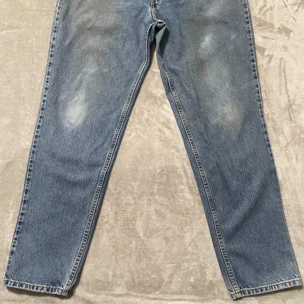 Vintage Levi's 545 Relaxed Fit Jeans Brown Tab Size 36x34 90s Stonewash Denim